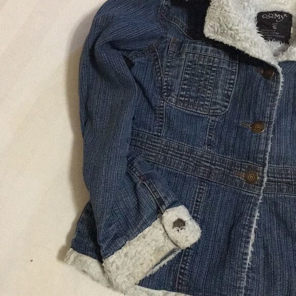 Vintage Sherpa Lined Fitted Jean Jacket S - Picture 3 of 14